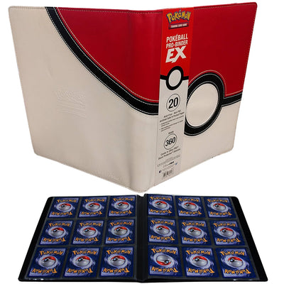 [Pokemon] Portfolio 9 Cases Pokeball Premier Similicuir 360 emplacements