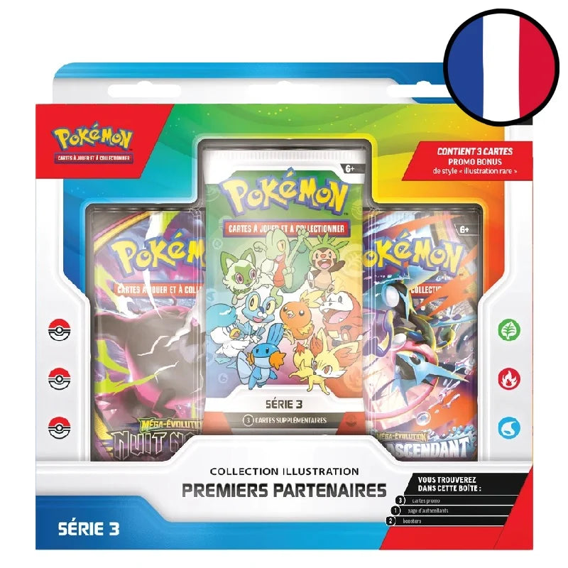 Coffret – Pokémon – Premiers Partenaires – Collection Illustration – Série 3 – 30 Ans