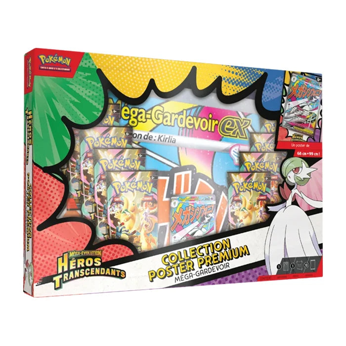 Coffret Collection Poster Premium – Méga-Gardevoir – Héros Transcendants – ME2.5